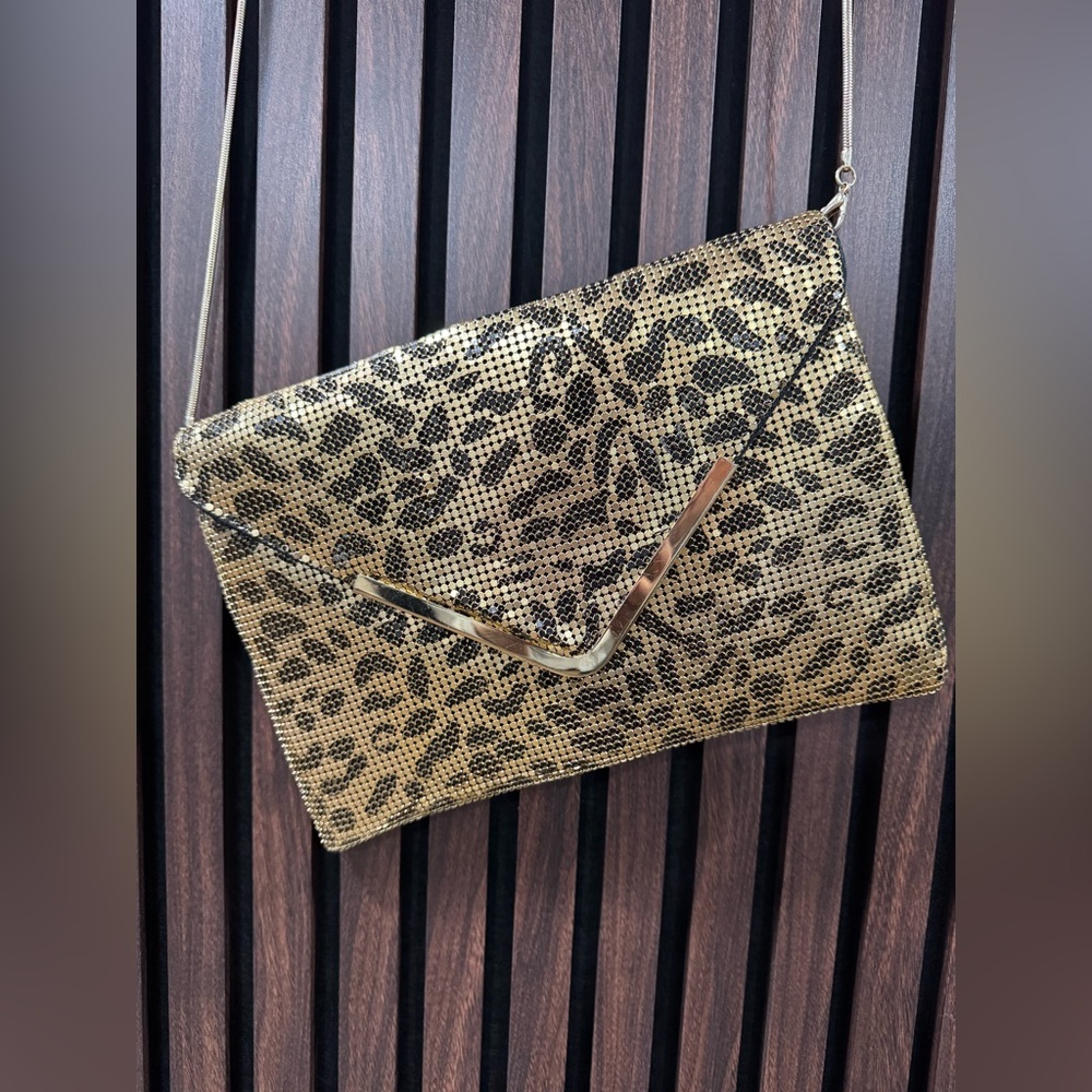 Bebe gold clutch